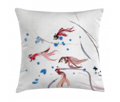 Traditional Ink Painting Pillow Cover