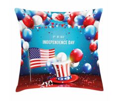 Uncle Sam Hat Flag Pillow Cover