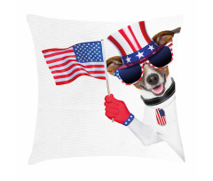 Patriotic Pet Dog Pillow Cover