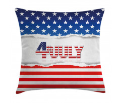 Patriotic Pattern Pillow Cover