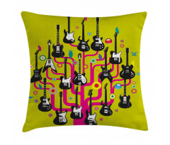 Guitars for Rock Stars Pillow Cover