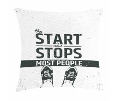 Motivational Writing Pillow Cover