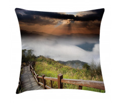 Hazy Foggy Sky Italian Pillow Cover