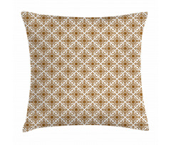 Abstract Lines Dots Folk Pillow Cover