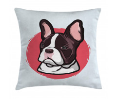 French Bulldog Hipster Pillow Cover