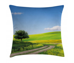 Rural Country Scenery Pillow Cover