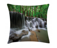Tropical Forest Scenery Pillow Cover