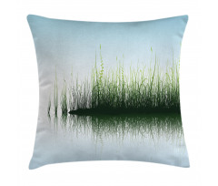 Spring Time Sunset Lake Pillow Cover