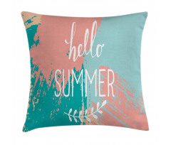Hello Summer Lettering Pillow Cover