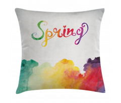 Spring Lettering Pillow Cover