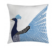 Exotic Peacock Feather Pillow Cover