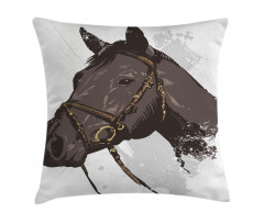 Wild Horse Portrait Pillow Cover