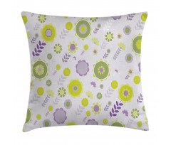 Funky Flowers Pattern Pillow Cover
