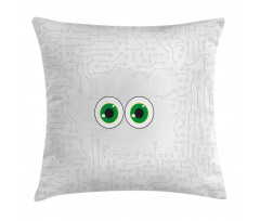 Eye Form Digital Picture Pillow Cover