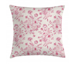 Romantic Rose Flowers Pillow Cover