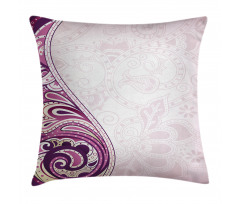 Swirled Petals Motif Pillow Cover