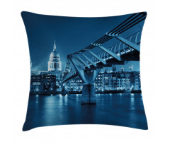 Night London Monument Pillow Cover