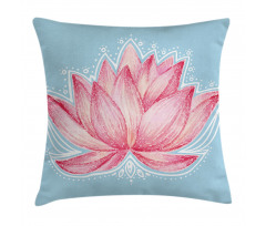 Gardening Lotus Flower Pillow Cover