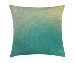 Tech Vector Pattern Pillow Cover