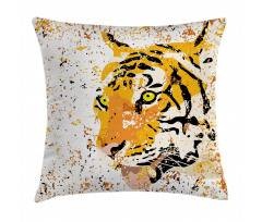 Vector Wildlife Tiger Pillow Cover