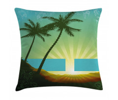 Tropical Sunrise Pillow Cover