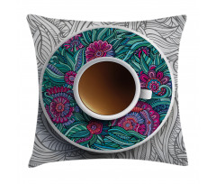 Coffee and Herbal Tea Pillow Cover
