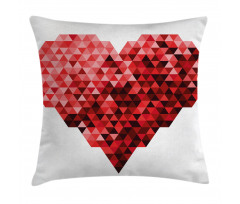 Future Modern Heart Pillow Cover