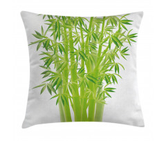 Bamboo Stems with Leaves Pillow Cover