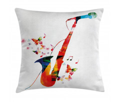 Butterfly Orchestra Jazz Pillow Cover