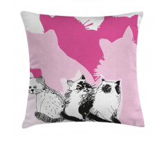 Baby Cats Kittens Pillow Cover