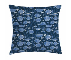 Tropic Fish Moss Leaves Pillow Cover
