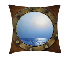 Port Ship Window Theme Pillow Cover