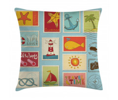 Nautical Theme Anchor Pillow Cover