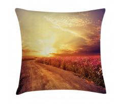 Cosmos Flower Field Pillow Cover