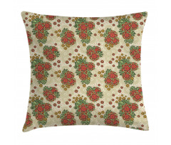 Flowers in Autumn Theme Pillow Cover
