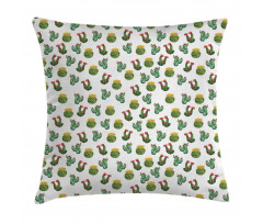 Cactus and Suculent Print Pillow Cover