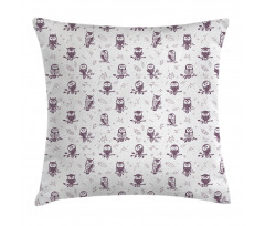 Owls on the Branch Pillow Cover