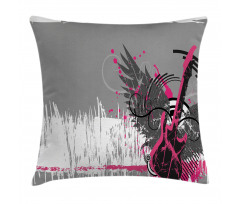 Emo Rock Trippy Grunge Pillow Cover