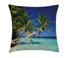 Tropic Island Palms Pillow Cover