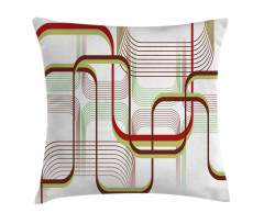 Wavy Abstract Shape Line Pillow Cover
