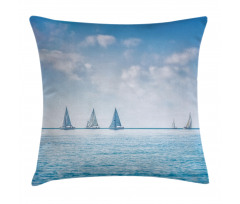 Sail Boats Regatta Race Pillow Cover
