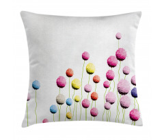 Amaranth Flower Pattern Pillow Cover