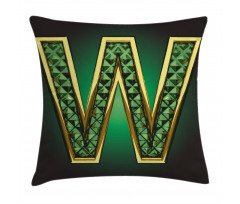 Golden Emerald Pillow Cover