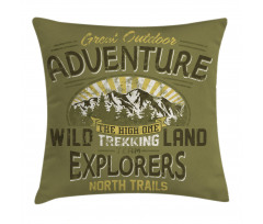Outdoor Adventure Poster Pillow Cover