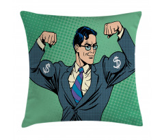 Pop Art Retro Man Pillow Cover