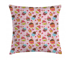 Kitchen Cupcakes Muffins Pillow Cover