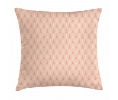 Eiffel Tower Pattern Pillow Cover