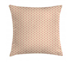 Hearts in Soft Colors Pillow Cover