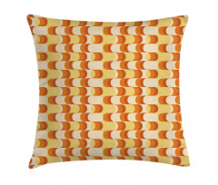 Wavy Pattern Half Moon Pillow Cover
