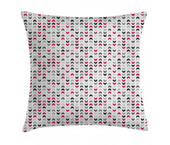 Red Zig Zags Chevron Pillow Cover